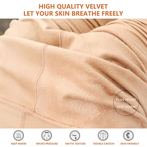 JEPOZRA Damen Thermostrumpfhosen Winter, Warm Samt, Blickdicht, Schwarz und Naturfarben. - Image 6