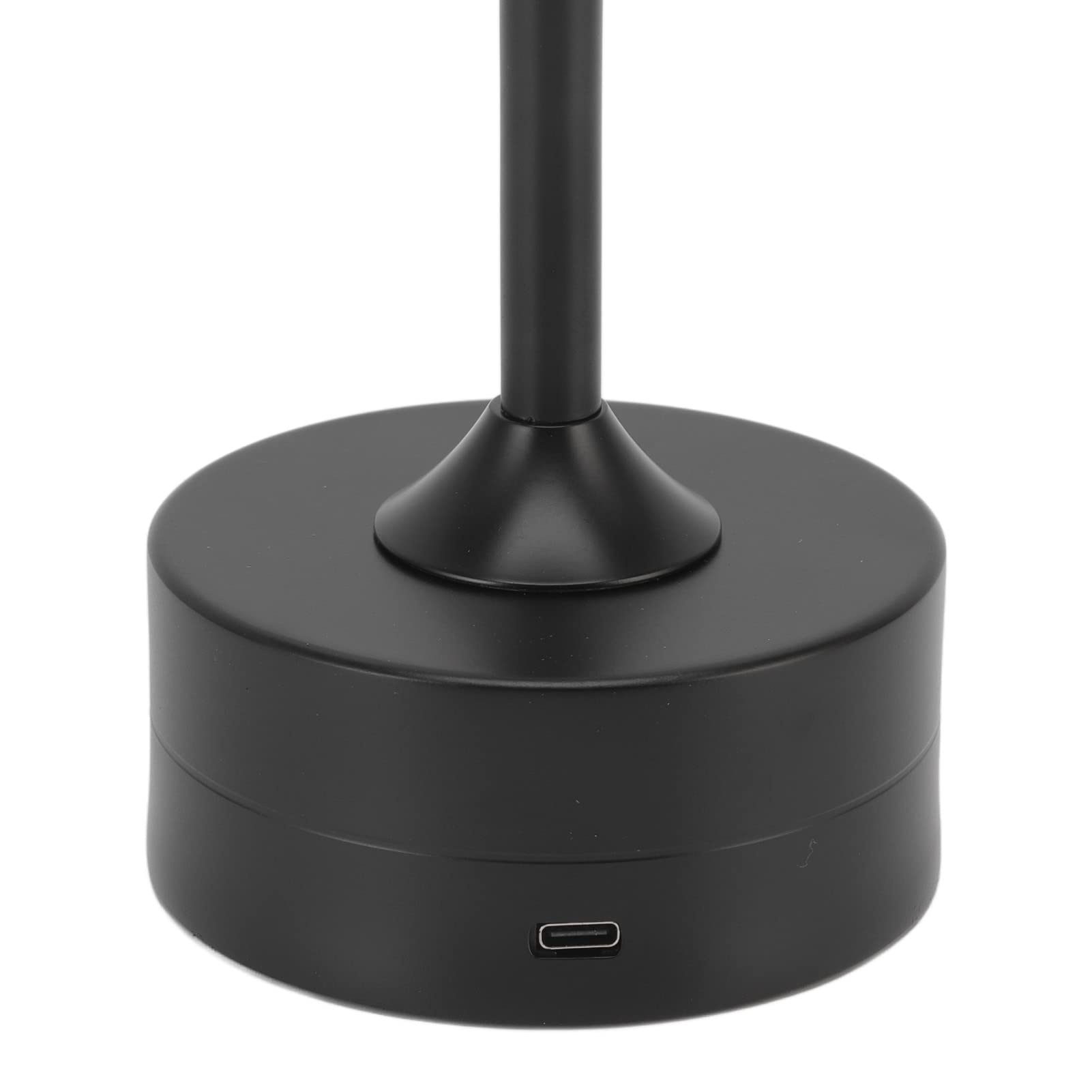 Lampa Stołowa, Lampa Biurkowa LED Bezprzewodowa Lampa Stołowa, Bezprzewodowa Lampa Stołowa Akumulator 2000 MAh 3 Poziomy Jasności Przenośna Metalowa Lampka Nocna(Czarny)