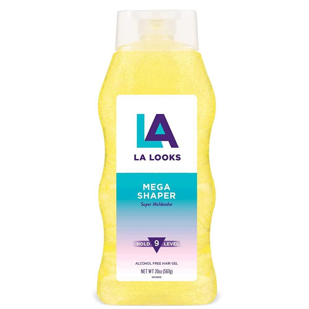 L.A. Looks Mega Shaper Hair Gel – Hold 9 Level – 20 Oz (567g) L.A. Looks Mega Shaper Hair Gel – Hold 9 Level – 20 Oz (567g)