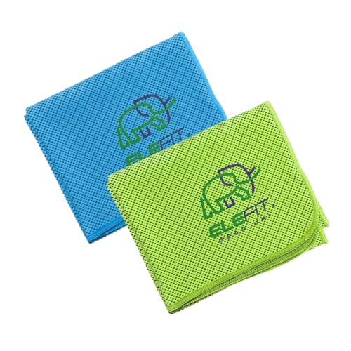 Cooling Towels, Set of 2, Mesh Sports Towels with Carrying Case, ...