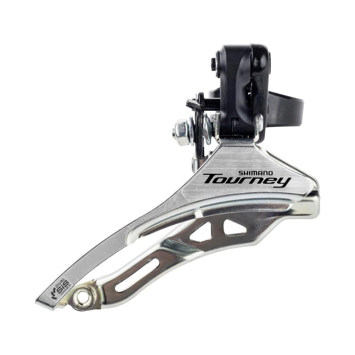 Shimano Tourney FD-TY300 - Desviador Delantero, Color Plateado y Negro, Talla única