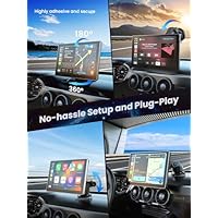 Jzones Carplay Screen for Car, 9" Portable Wireless Carplay&Android Auto, 4K Dash Cam,1080P Backup Camera, Car Stereo Audio Receivers for Car, GPS Navigation Mirror Link, Bluetooth,FM, Siri - Image 7