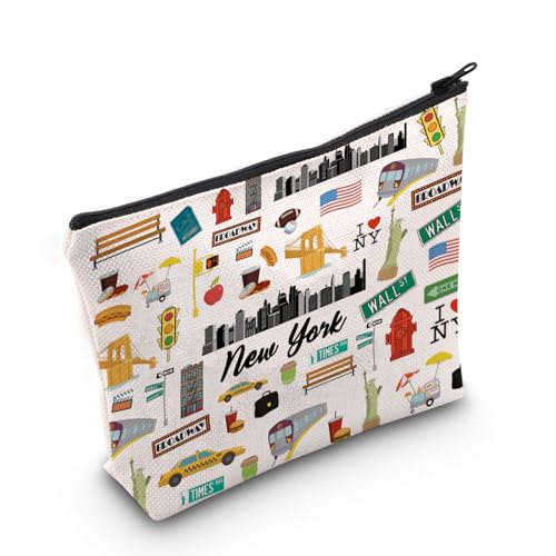 MYSOMY New York Gift New York Travel Makeup Bag New York Cosmetic...