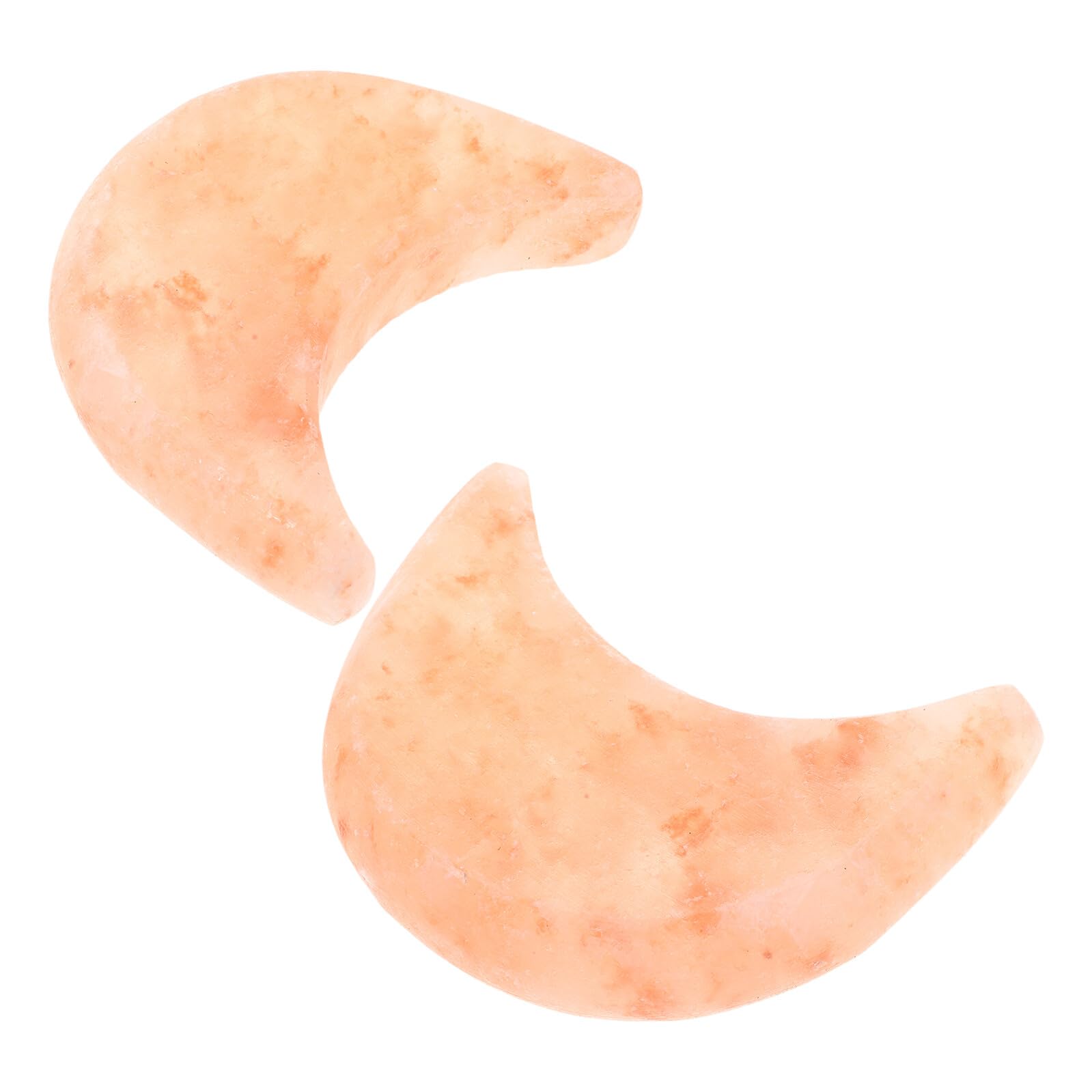 2 Piezas Jabón Natural de Sal Mineral de Montaña Forma de Luna Exfoliante para Cuerpo para Spa y Cuidado Diario Piel