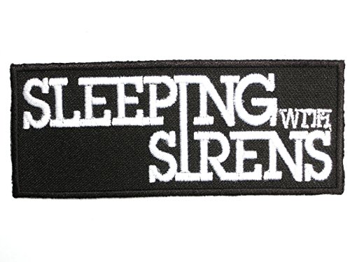 SLEEPING WITH SIRENS Iron On Sew On Embroidered Post Hardcore Band PatchApprox: 3.5