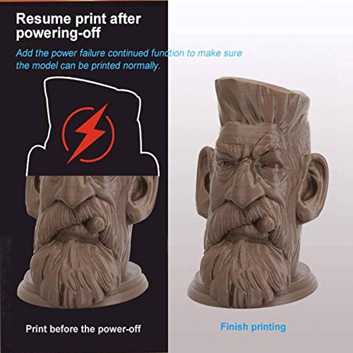 Creality CR-10 S5 Plus 3D Printer FDM DIY Kits by Rabate with High Precision Resume Printing Massive Print Size 19.7x19.7x19.7Inch and Dual Z-axis Semi-Assembled - Blue - Thumbnail 3