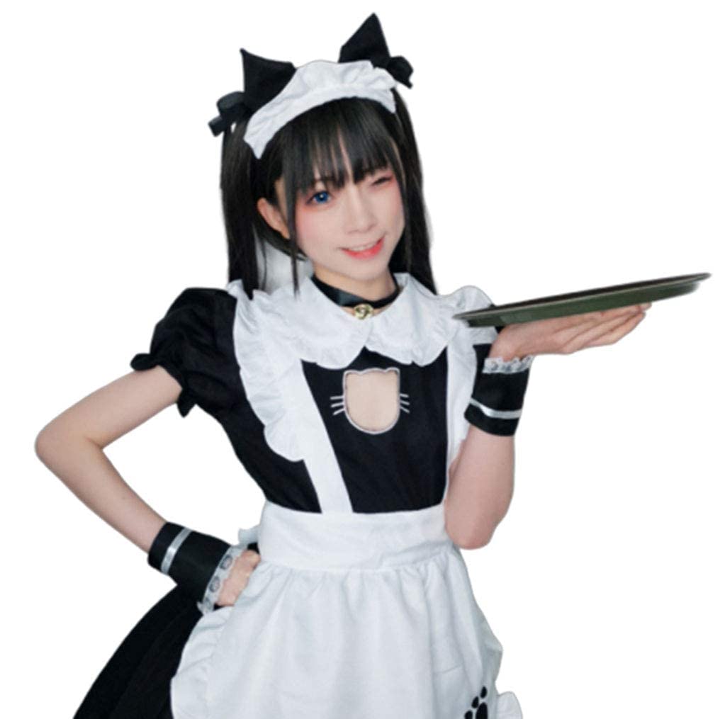 Amazon | 【A2HE1X2GDMUCB8】メード服 コスプレ 半袖 ハート