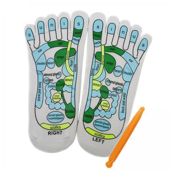 Enakshi® 2xFoot Massage Socks Hosiery Reflexology Socks for Adults Women and Men|Clothing Shoes & Accessories | Womens Clothing | Hosiery & Socks | Socks-image-39