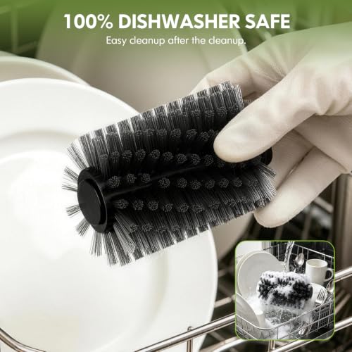 Image of Electric Grill Brush, 12V Cordless BBQ Grill Cleaner ,Stable 400 RPM Motor | 1500mAh Battery, Grate Cleaner for Outdoor Barbecue Grates, Portable Brush for Patio, Camping,giddy up grill cleaner
