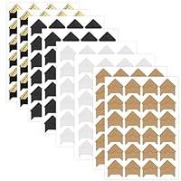 Fotoecken Selbstklebend Selbstklebend Foto Klebeecken Foto Ecken Fotoecken für Fotoalbum Fotoecken zum Kleben Fotoecken Aufkleber für Scrapbooking Fotoalbum DIY Tagebuch 192 Stück 8 Blatt