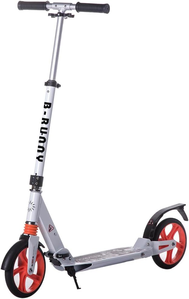 Rocket Bunny® Urban Scooter Adult City Suspension Push Kick Scooter Folding Frame Large 200mm Wheels