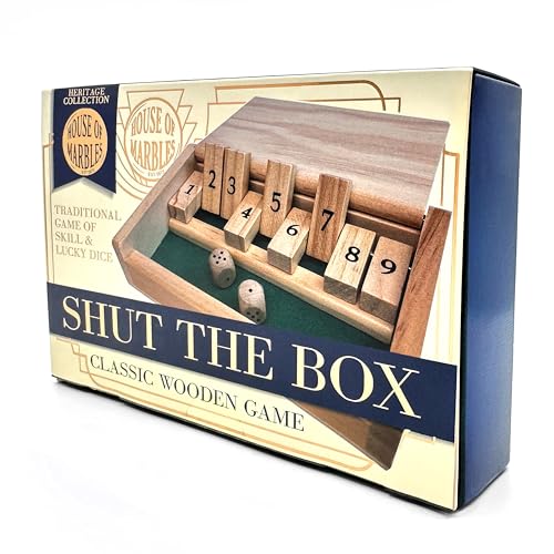 Compact travel wooden shut-the-box miniatura 1