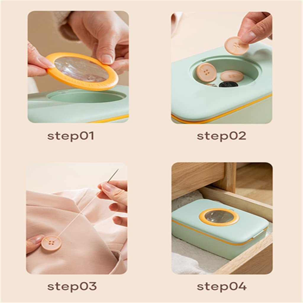 Zestawy do szycia DIY wielofunkcyjny zestaw pudełek ręcznie pikowanie szycie haft akcesoria do nici (kolor: Argento, rozmiar: Talla ?nica)