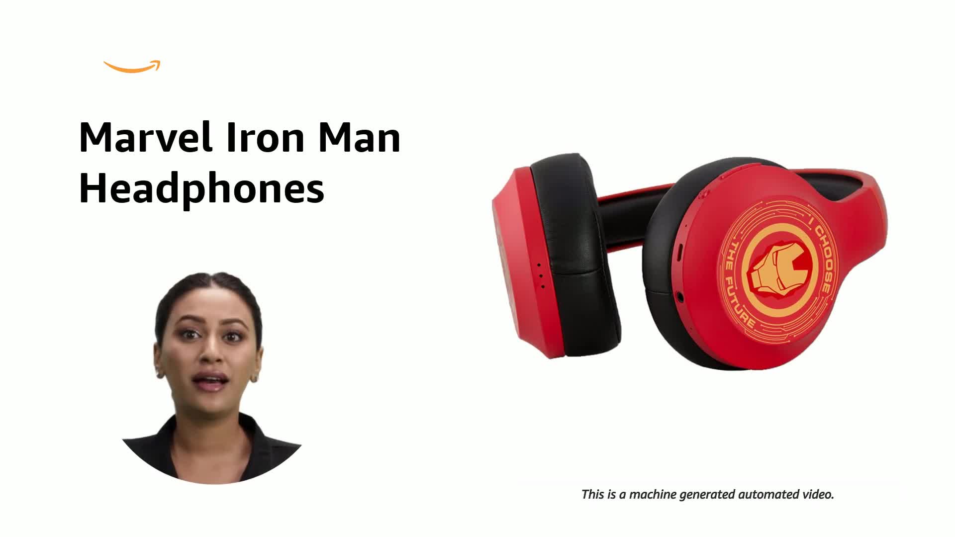 アイアンマンヘッドホン　marvel ironman headphone Disney Marvel Marvel Iron Man Over The Ear Wireless Headphone