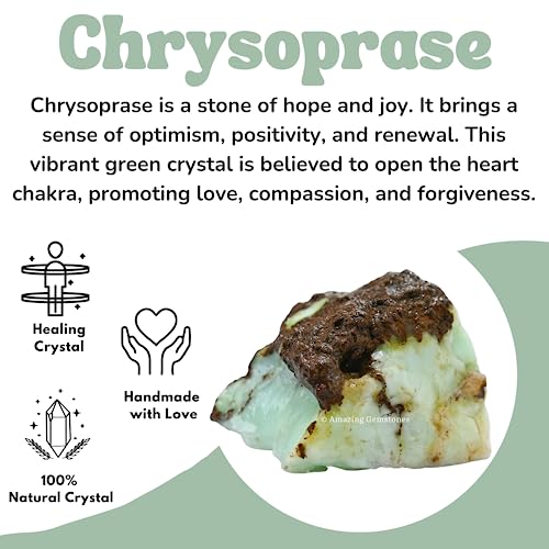 Image of Amazing Gemstone Chrysoprase Raw Crystals and Healing Stones, Natural Rocks for Tumbling - DIY Raw Stones and Crystals, 2 Pieces