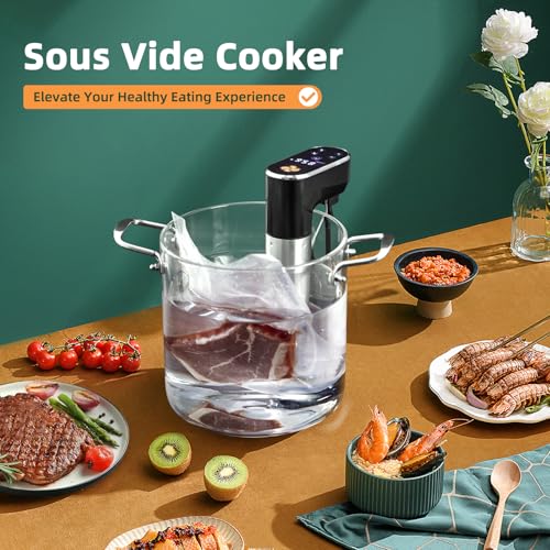 Image of Sous Vide Cooker,1300 Watts, Immersion Circulators, Sous Vide Precision Cooker,Temperature and Time Digital Display Control, Ultra-Quiet,Fast-Heating,Easy to store,IPX7 Waterproof