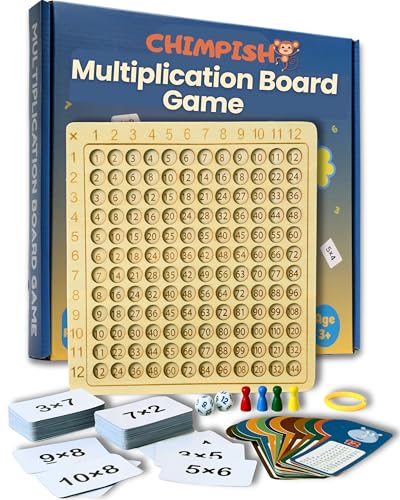 Multiplication Games, tablero Montessori 12x12 madera miniatura 1