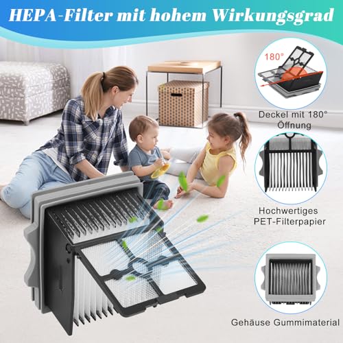 YYDSLEE Zubehörset für Tineco Floor One Stretch S6/S7 Stretch Ultra/Switch S6 Nass und Trockensauger Ersatzteile 7 Stück Zubehör 2 Bürstenrolle + 4 Filter Ersatzteile + 1 Reinigungsbürste