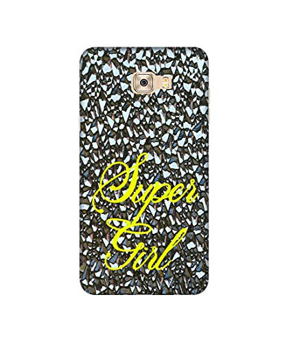Image of Amazon Brand - Solimo Designer Super Girl On Foil 3D Printed Hard Back Case Mobile Cover for Samsung Galaxy C7 Pro