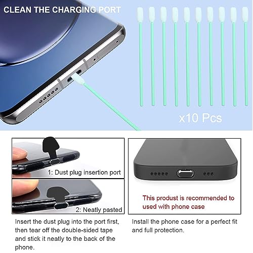 Protection de port iPhone anti-perte : lot de 10 bouchons étanches à la poussière - 4