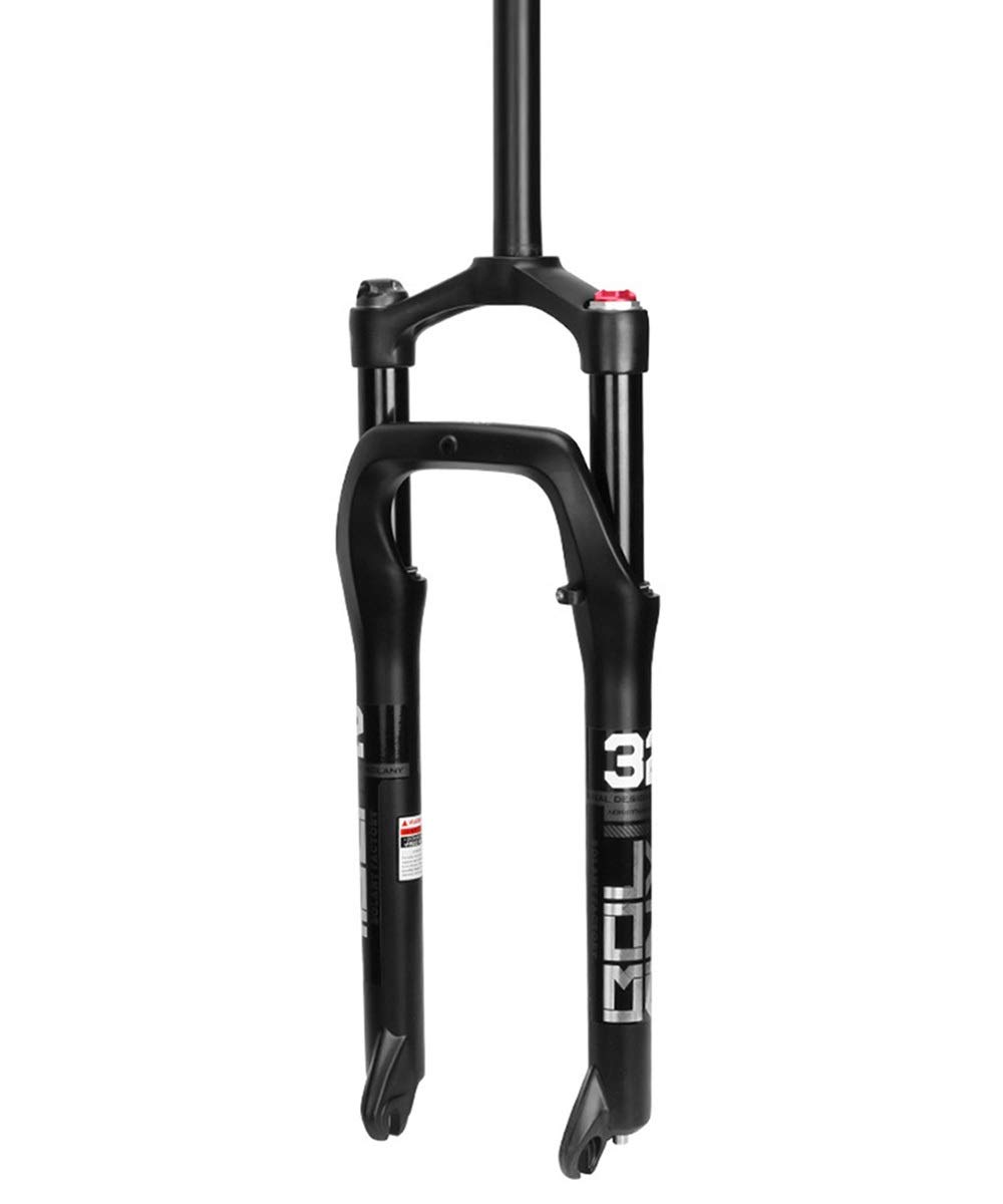 Ciclismo Sospensioni Forcella Bici Elettrica BMX 26 MTB Fat Sospensione Pneumatica 4.0 Pneumatici 1-1/8" Corsa 100mm Mozzo 135mm Freno Disco HL RL QR 9mm Forcella Bicicletta per Neve Spiaggia CX