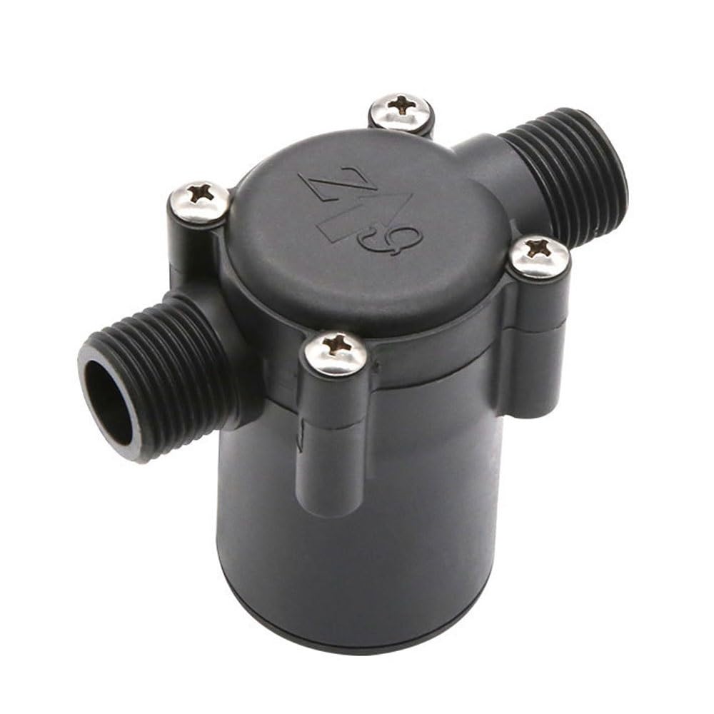 Mini generador de turbina de agua hidráulica – Generador de flujo de agua CC con interfaz G1/2 – Herramienta de carga eficiente de micro tuberías para soluciones de energía renovable