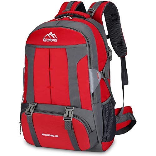 Bioasis Mochila de Senderismo  60L de Escalada para Camping Deportes Montañismo Trekking
