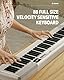 Donner DEP-1 Piano Keyboard 88 Tasten, Einsteiger Digital Keyboard Piano anschlagdynamische Tasten, tragbares E-Piano mit Ständer, Sustain Pedal, Tragetasche und Tastaturaufkleber, weiß