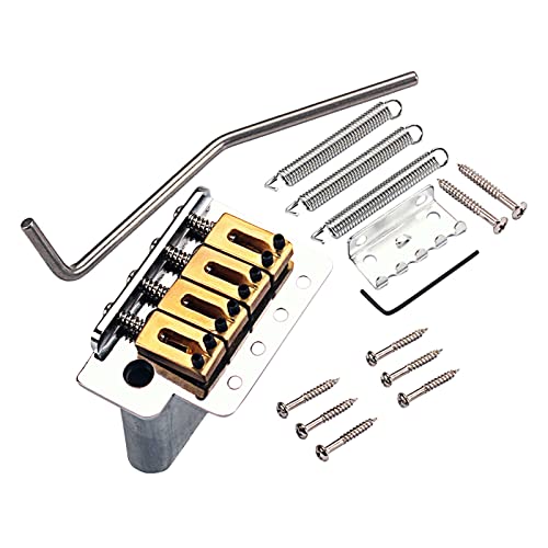 Yungluner Electric Guitar Tremolo Bridge Kit Guitar Tremolo Bridge System 4-String Box Guitar Replacement Parts Durable Bass Guitar Accessories Gifts thumb #5