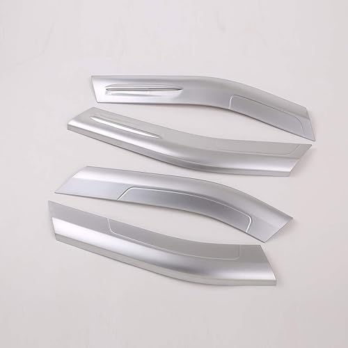 Miniatura 4 de Cubierta de panel de decoración de puerta interior de coche ABS cromado 4 unids para Land Rover Range Rover Evoque 2019 2020 (con llave de memoria)