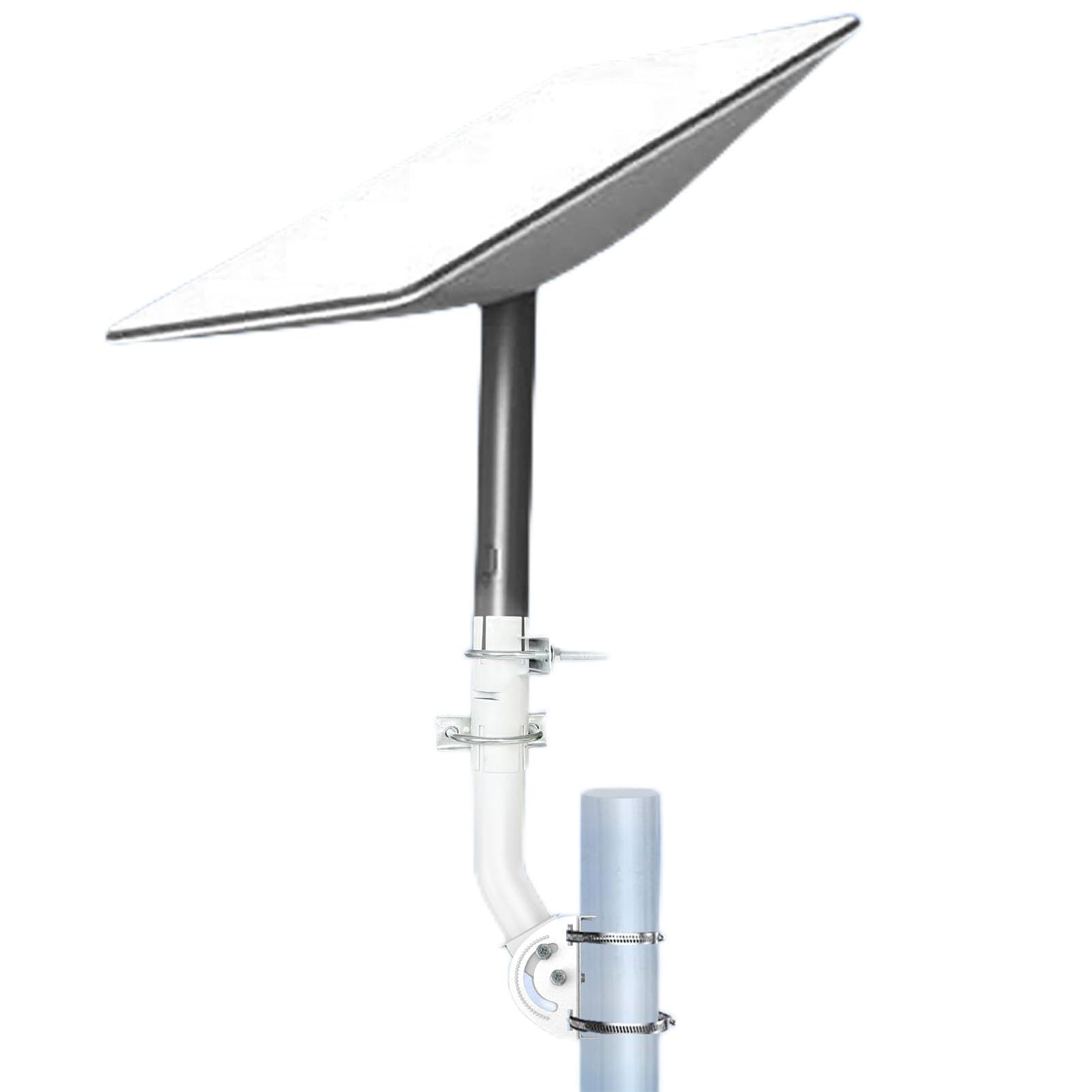 Kit de Montage Internet par Satellite pour Antenne Rectangulaire V2, Support de Toit Satellite Professionnel en Acier Inoxydable à Double sécurité Coupe-Vent