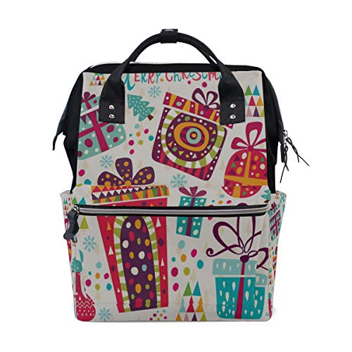 Frohe Weihnachten Geschenkkarte Große Kapazität Windel Taschen Mummy Rucksack Multi Funktionen Wickeltasche Tasche Handtasche Für Kinder Baby Care