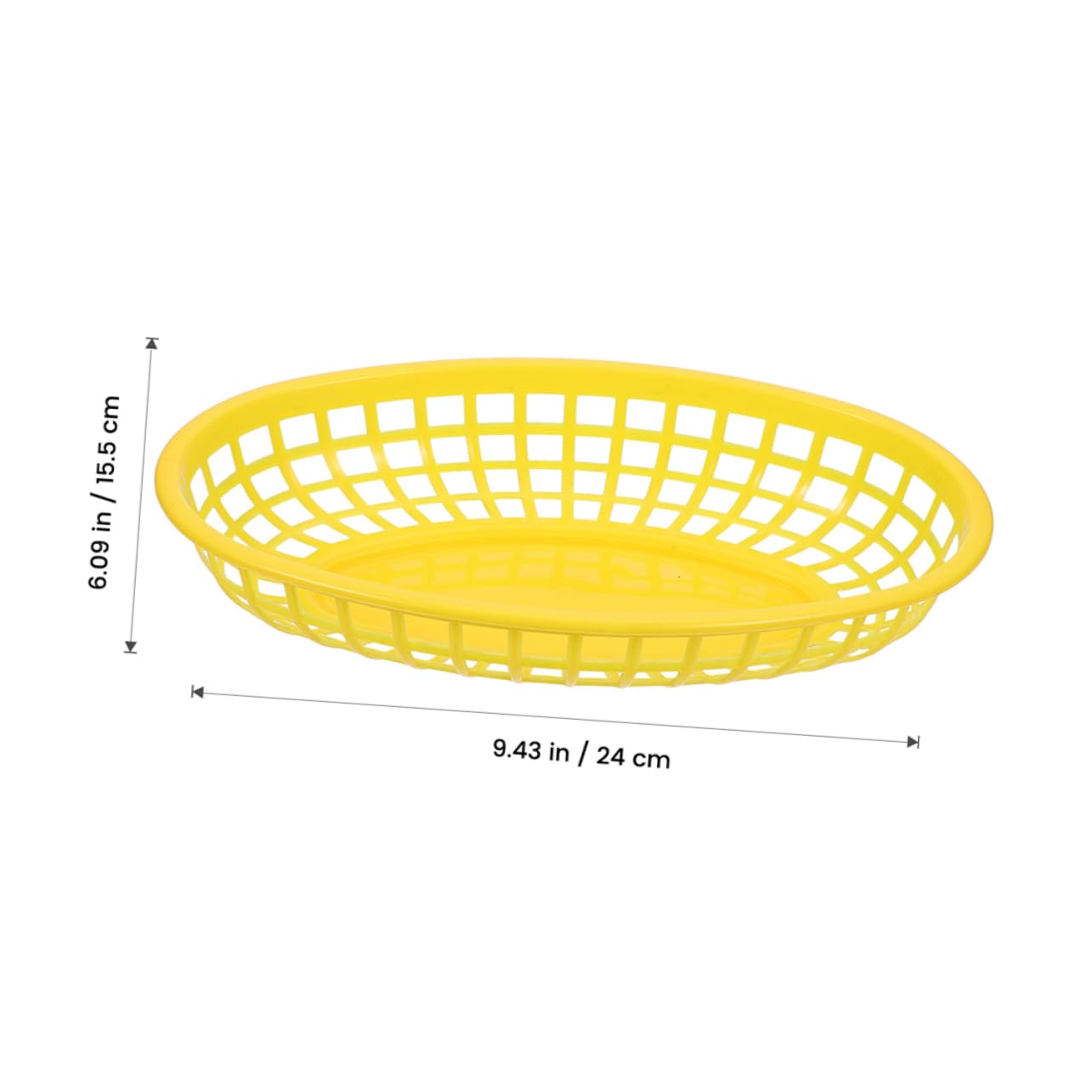 SOLUSTRE 12pcs Plastic Fast Food Baskets Reusable Serving Baskets for Fried Chicken French Fries and Snacks Lightweight Easy to Clean for Parties and Picnics