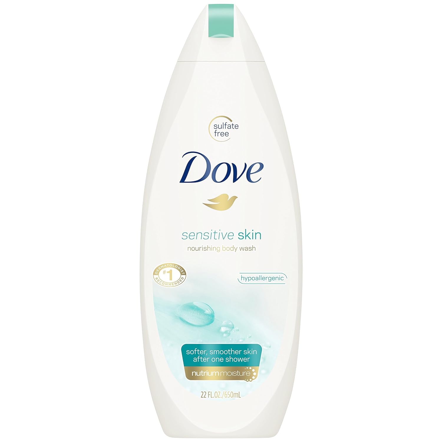 Dove Body Wash Sensitive Skin Unscented 22 Ounce (650ml) (2 Pack)