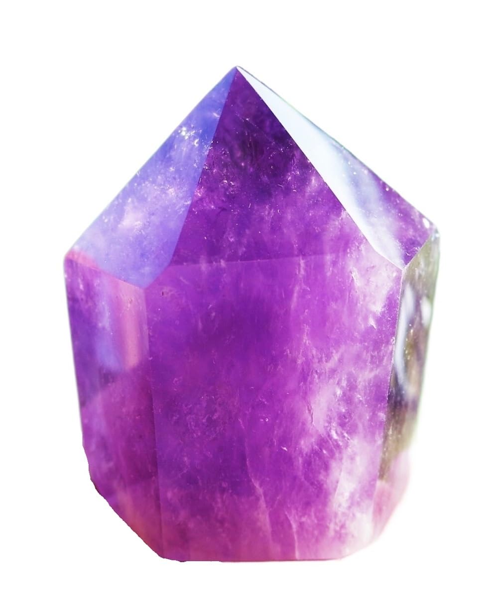 AARTERZZA 1pc 80-100g Amethyst Quartz Purple Crystal Point Wand