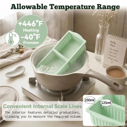Pack de 2 bandejas de silicón con tapa para congelar miniatura 3