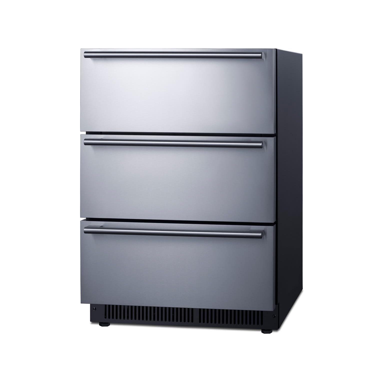 Summit 24" 3 Drawer Refrigerator by Summit Appliance – 23.38x25.63x33.88, 4.9 cubic_feet, In Description, Outdoor, Model SP6DS3D
