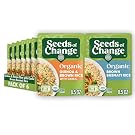 SEEDS OF CHANGE Organic Rice Variety Pack Quinoa and Brown Rice with Garlic & Whole Grain Brown Basmati Rice 8.5 oz. (Pack of 6)