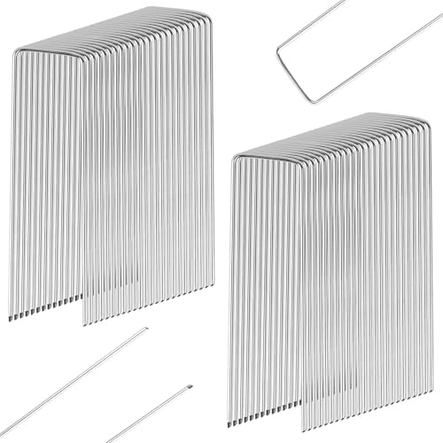 50 Pcs 15 cm Piquets de Jardin, Piquet de Tente, Piquets de Fixat...