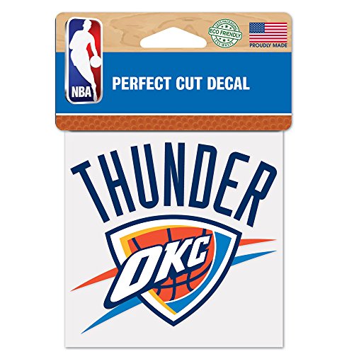 NBA Oklahoma City Thunder 21761010 Perfect Cut Color Decal, 4"