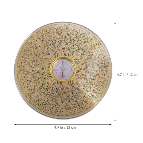 Brújula Feng Shui de Cobre Vintage Portátil para Camping miniatura 2