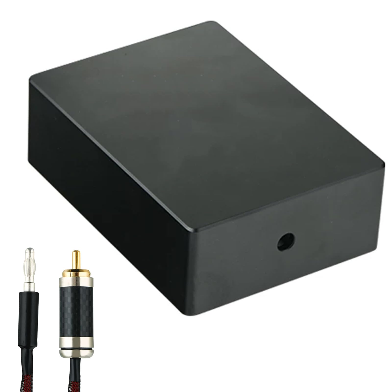 Vituord Audiophile Ground Box, Hifi Sound Quality Enhancement Device, With Grounding Wire - Rca Plug, Eliminate Static Electricity & Emi/rf Interference, For Dac, Amplifier black