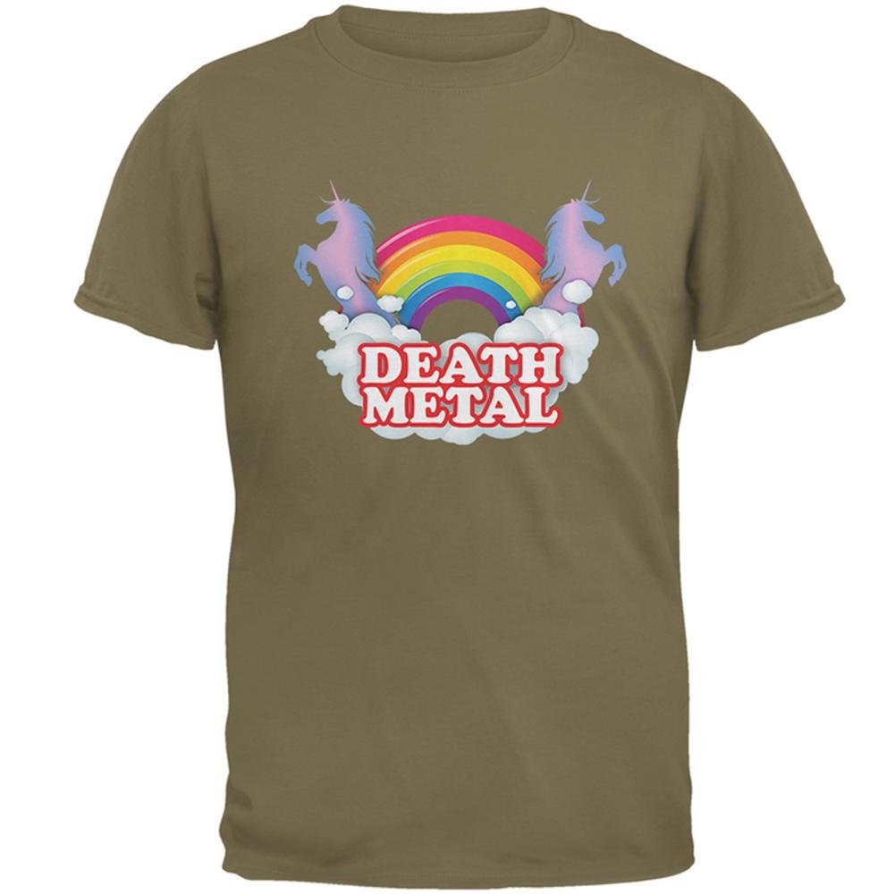 Death Metal Rainbow Einhörner Herren T-Shirt Prairie dust X-LG