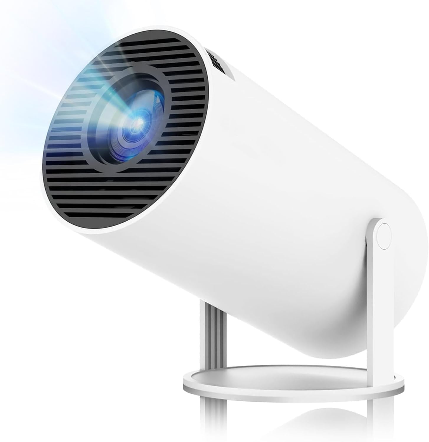 HY300 PRO Portable Projector, Support 4K 1080P with Dual-Band WIFI6 5G Wireless (36000 lm / 1 Speaker/Wireless/Remote Controller) Portable Projector (White) 78-image-5