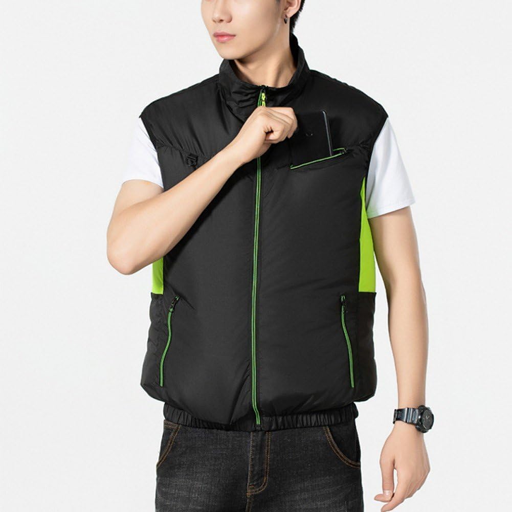 Sanfly Cooling Fan Vest, Air Conditioning Fans Vest Electric Cool Vest Heat Reducing Clothing for Hiking Cooling Work Fishing