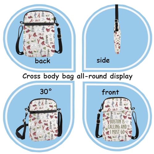 TSOTMO Boston Gift Boston Trip Crossbody Bag Boston Souvenir for Boston Lovers Boston Lobster Gift3