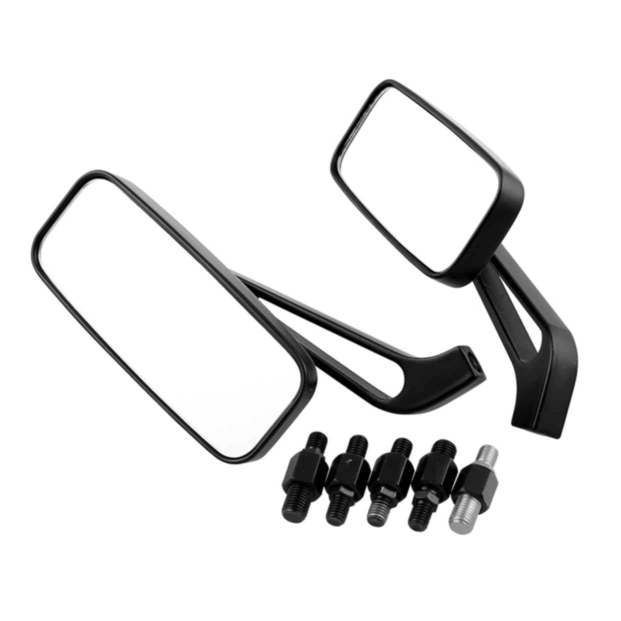 TOPBATHY 2 Paires Rétroviseur Miroir Rétro pour Guidon Accessoire de Remplacement Compatible et Adapté Aux Cruisers Tout et Scooters