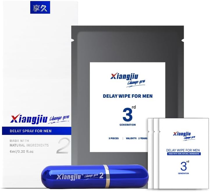 Delay Spray for Men 2nd Generation Bundle with Delay Wipes 3 PCS 3rd Generation