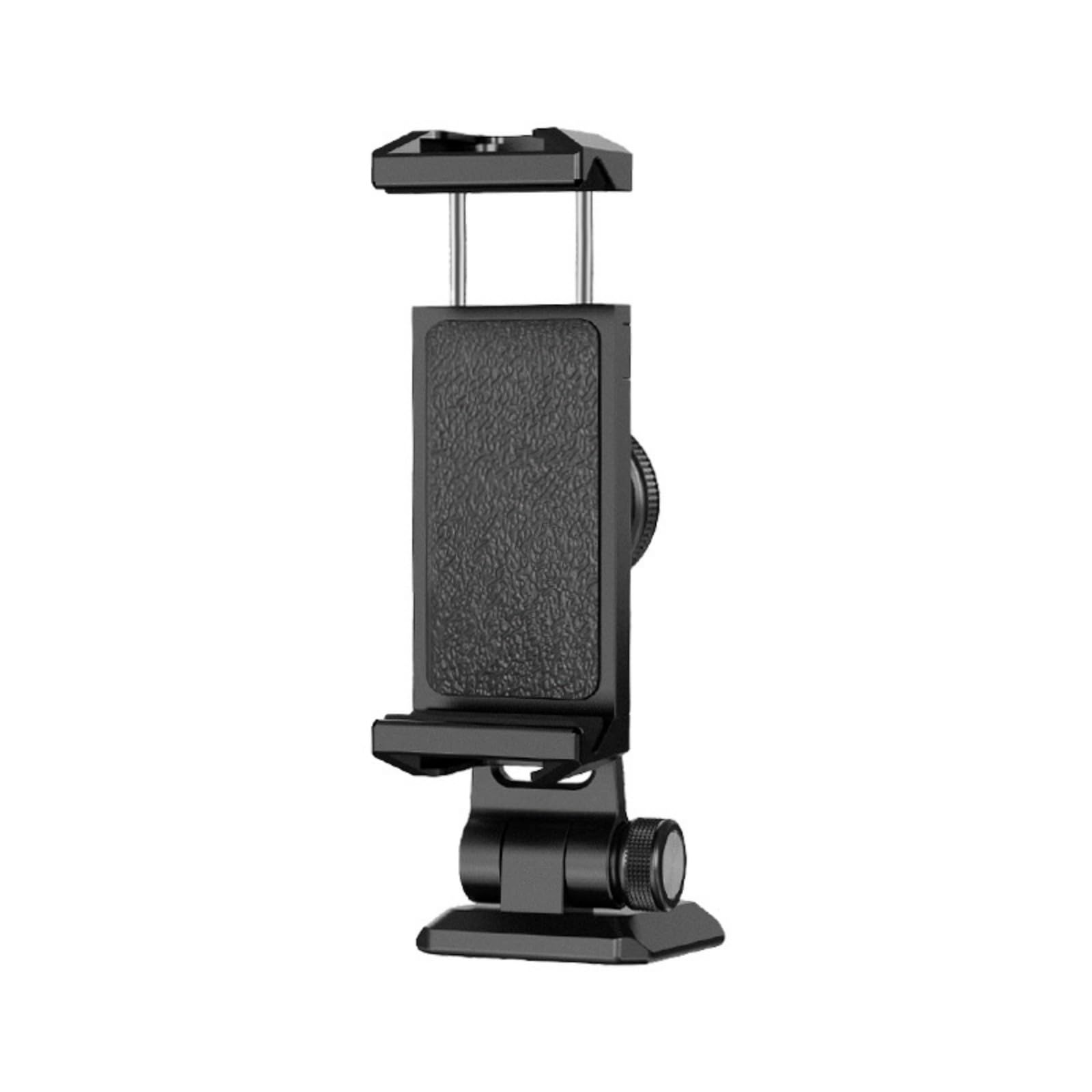 Soporte de trípode para teléfonos inteligentes, clip adaptador ajustable con soportes de zapata fría para mejorar la fotografía de video