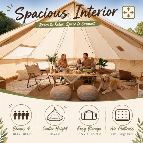 Carpa tipo campana para 4 personas 4 estaciones miniatura 3